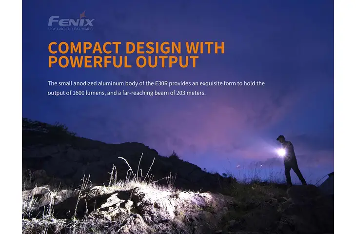 Fenix E30R Rechargeable Flashlight - view 2
